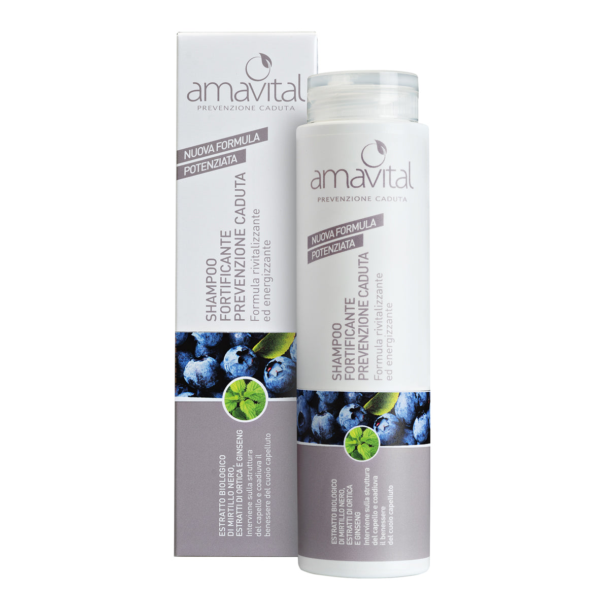 Shampoo fortificante prevenzione caduta Amavital