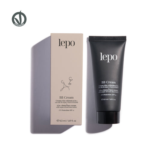BB CREAM Crema viso colorata 6 in 1 con olio di argan e burro di karité
