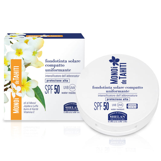 Fondotinta Solare Compatto Uniformante SPF50 MONOÏ de TAHITI - Il trucco sotto il sole