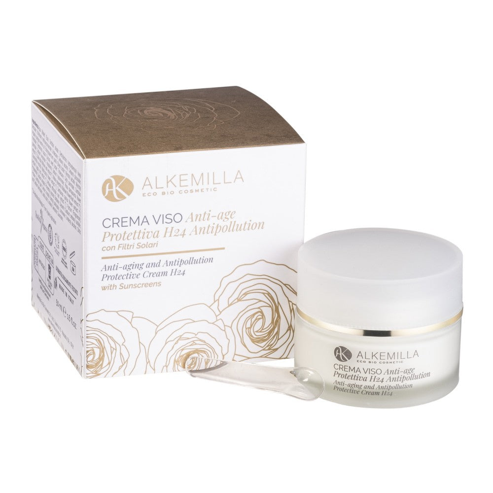 Crema Viso Anti-Age Protettiva H24 Antipollution - Alkemilla