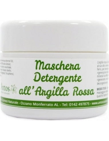 Maschera detergente all'argilla rossa attiva